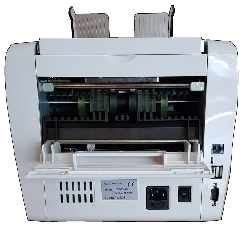 Contabanconote e Rilevatore di Banconote False MBS-1800 Bianco