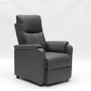 Poltrona Relax Reclinabile Manuale 75x95x103 cm in Similpelle Grigio