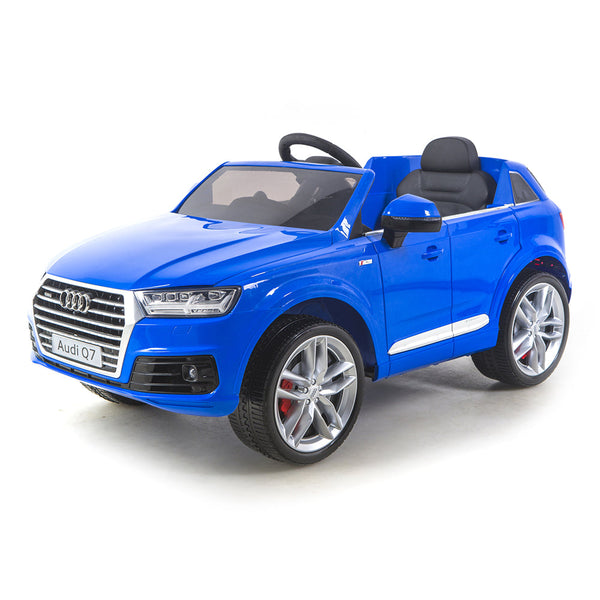 sconto Voiture électrique pour enfants 12V avec permis Audi Q7 Bleu