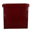 Pouf Contenitore 30x30xh30 cm in Similpelle Rosso