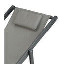 Sdraio da Giardino pieghevole 100x56xH75,5 cm Gilda Grigio