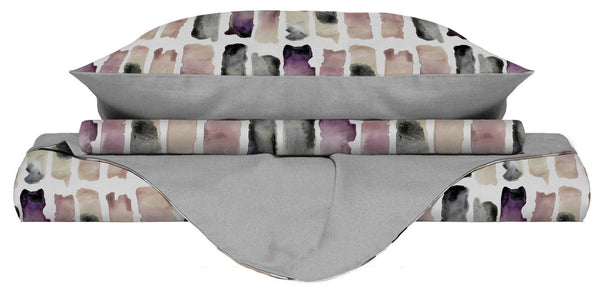 Housse de couette double avec impression sur le sac et les taies d'oreiller acquista