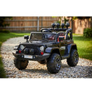 Macchina Elettrica per Bambini Fuoristrada Adventure 12V con Telecomando e Sedile in Pelle Nero