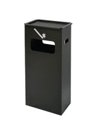 Posacenere e Gettacarte da Esterno Polluce Autoportante 33x18x70h cm Maniglie e Griglia di Spegnimento in Acciaio Nero  