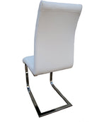 Set di 4 Sedie in Similpelle Morbida 98x55x42 cm TFT Comfort Bianco