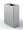 Pattumiera a 1 Scomparto da 45 L 44x28x63 cm con Contenitore Interno in Acciaio Verniciato Grigio