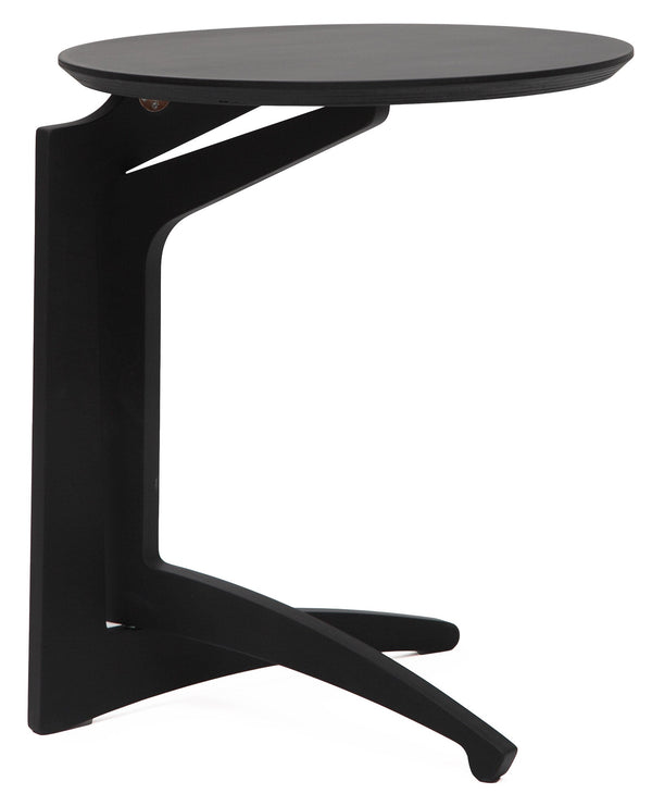 Table Basse Pliante Ø43x51 cm en Bois Noir online