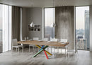 Tavolo Allungabile 160-420x90x77 cm Volantis Premium Quercia Natura Telaio 4B 