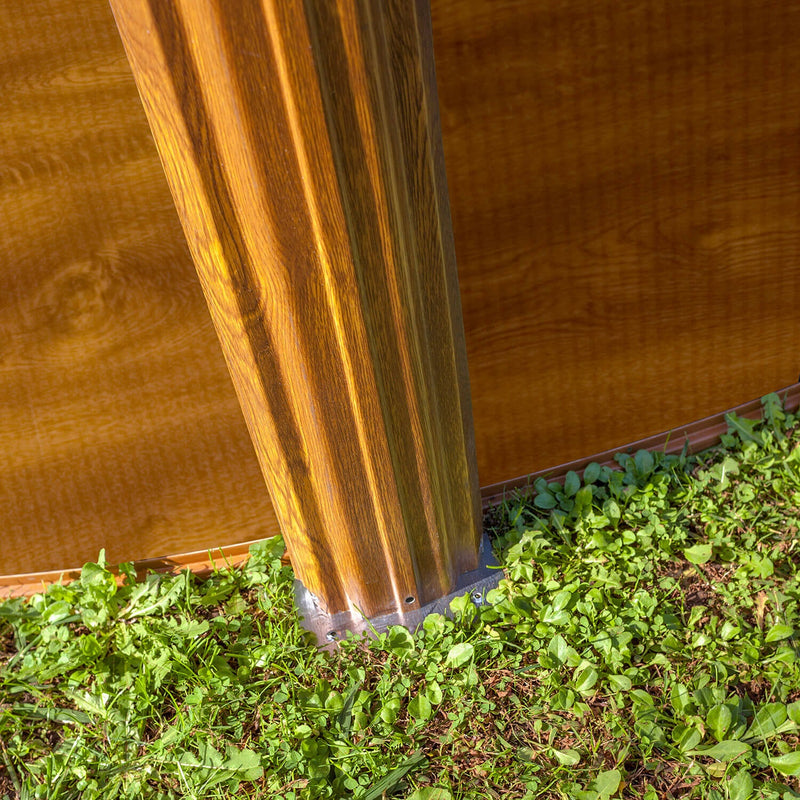 Piscina Ovale Fuori Terra 610x375xh120 cm in Acciaio e PVC Gre Pacific