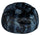 Pouf Maxy 80x80x70 cm en Fourrure Synthétique Nuage Bleu