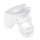 Applique d'extérieur basse E27 en aluminium sovil blanc