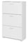 Étagère à Chaussures 3 Compartiments 67x28x112 cm 18 Paires en MDF Blanc