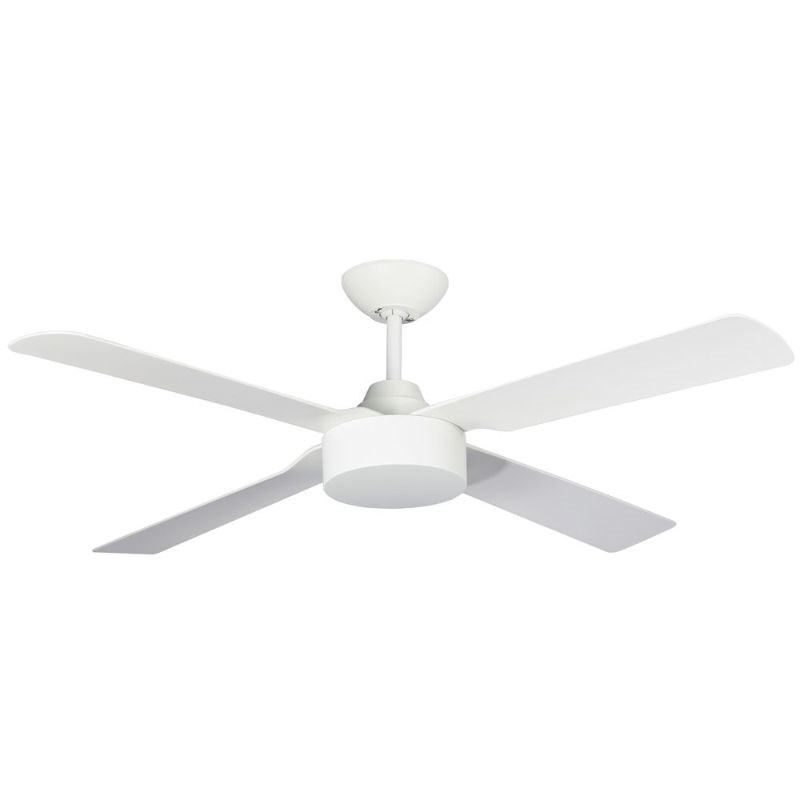 Ventilatore da Soffitto 4 Pale in Abs Ø120 cm 3 Velocità Martec Rocket Bianco