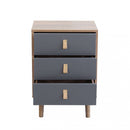 Mobiletto Norbert 45x39x63 h cm in Legno Grigio