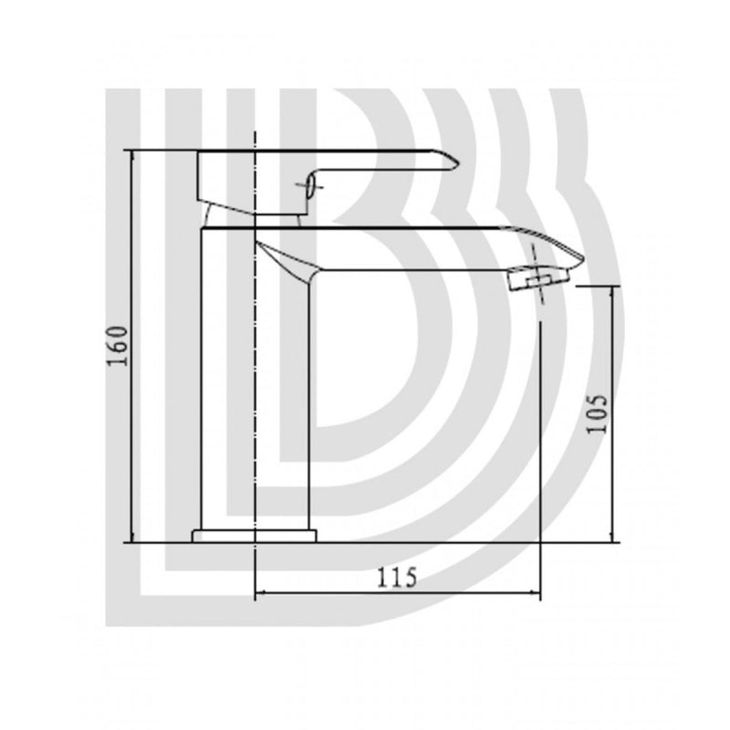 Rubinetto Miscelatore per Lavabo in Ottone 5x16,5x16cm TFT Joy Cromato