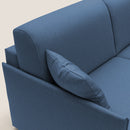 Divano Letto 3 Posti 189x96x96 cm Evans in Tessuto Blu