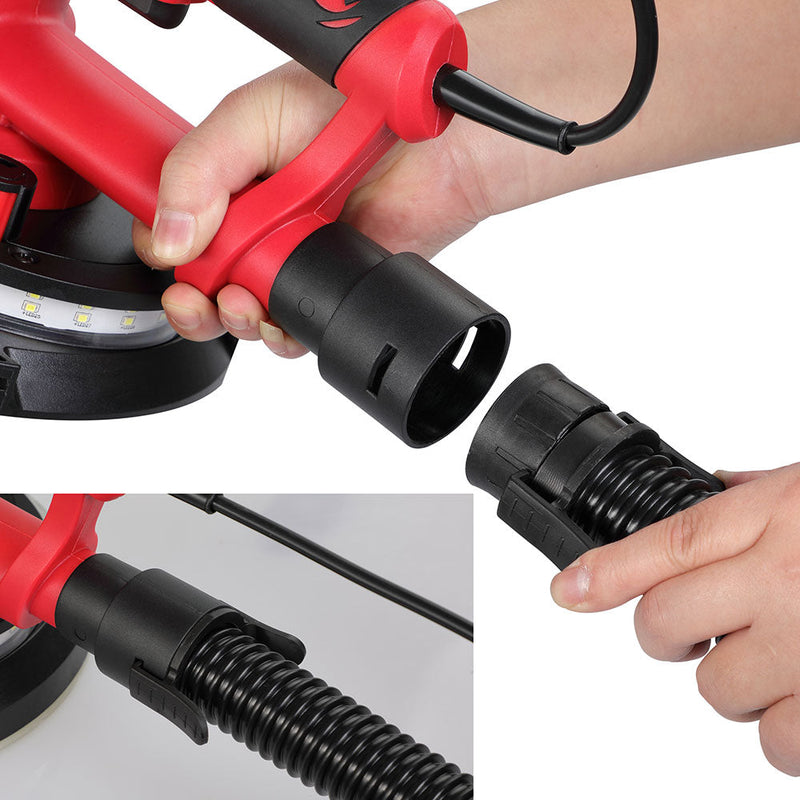 Levigatrice Muro Soffitto Carteggiatrice Cartongesso Pareti con Sacco 800W