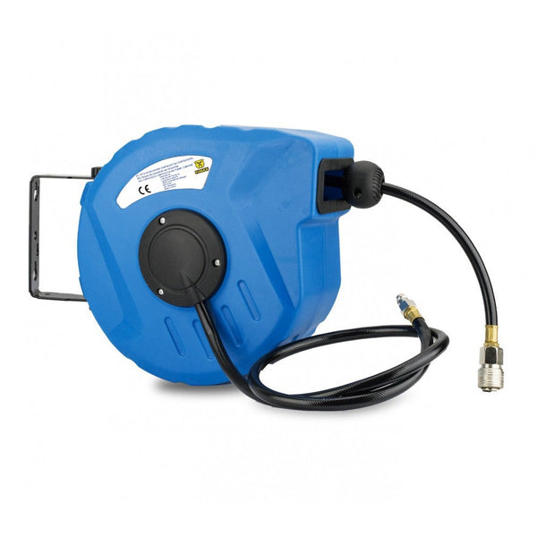 sconto Enrouleur de tuyau avec tuyau d'air comprimé de 9 m pour la compression air/eau