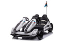 Go-Kart Elettrico per Bambini 2 Posti 24V Bianco  