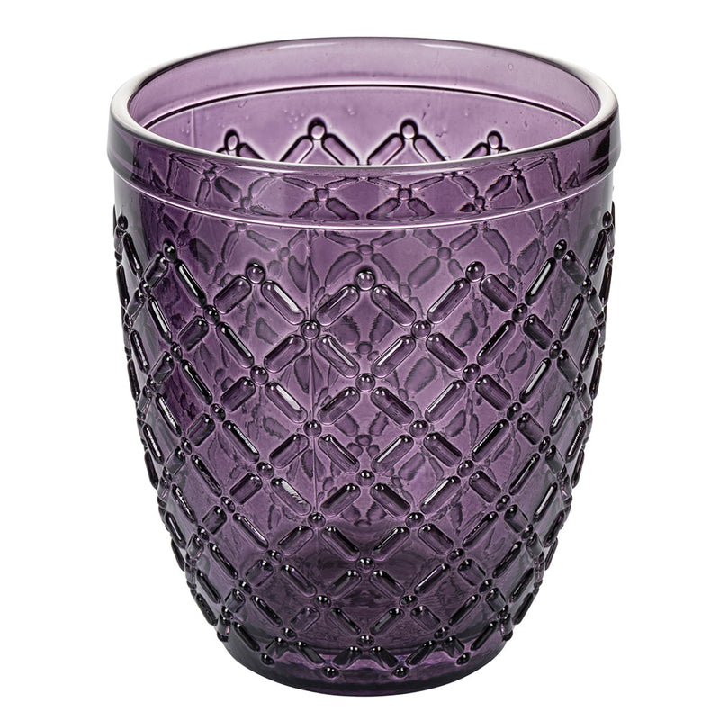 Set 6 Bicchieri Acqua Castle Provence in Vetro VdE Tivoli 1996 Viola