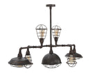 Lampadario Manhattan 7 Luci 111x48x58 cm in Ferro