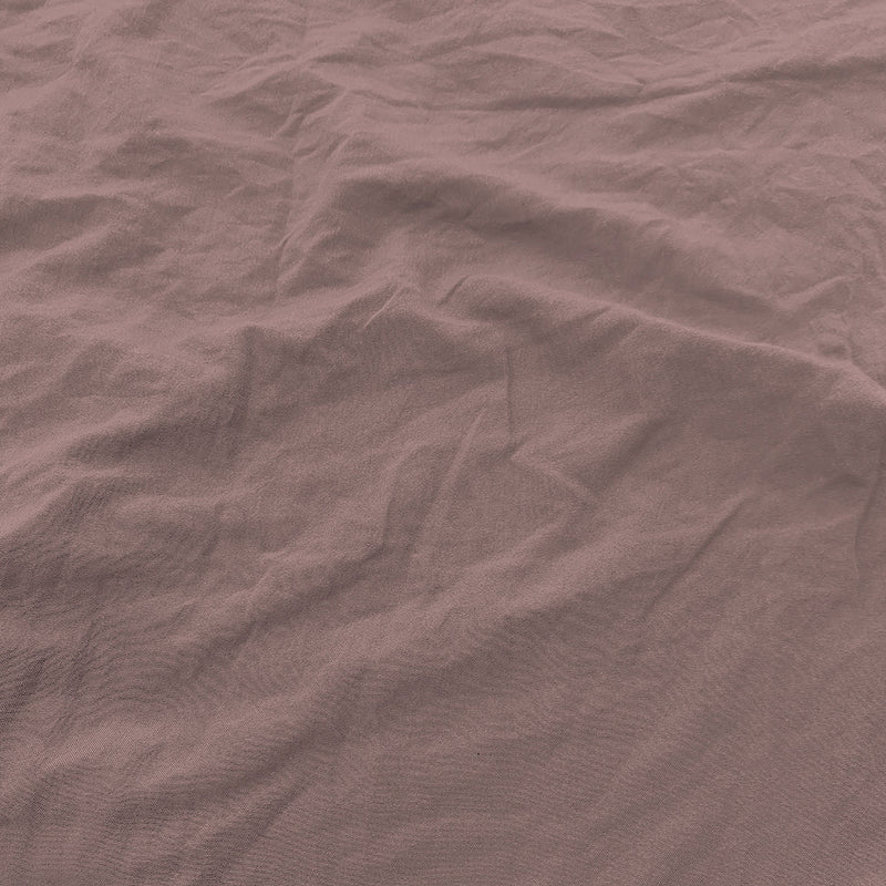 Set Lenzuola Sopra Sotto e 2 Federe Linea Water Washed Rosa Antico