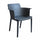Fauteuil Cathy 60x58x76,5 cm en Polypropylène Anthracite