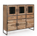 Credenza 6 Ante 3 Cassetti 135x40x120h cm Elmer 