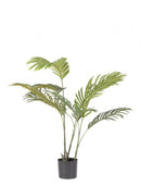 Set 2 Piante Artificiali di Kenzia Ø75x80 cm in Plastica con Vasi Verde