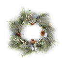 Coroncina plastica verde tondo cm Ø61