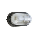 Lampada Plafoniera Ovale Piccola Colore Nero per Esterno Linea Industriale Sovil