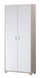 Armoire 2 portes 83x190x29 cm Orme Clair/Blanc Flammé