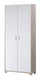 Armoire 2 portes 83x190x29 cm Orme Clair/Blanc Flammé