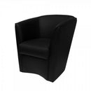 Poltrona Adda 75x66x76 cm in Similpelle nera