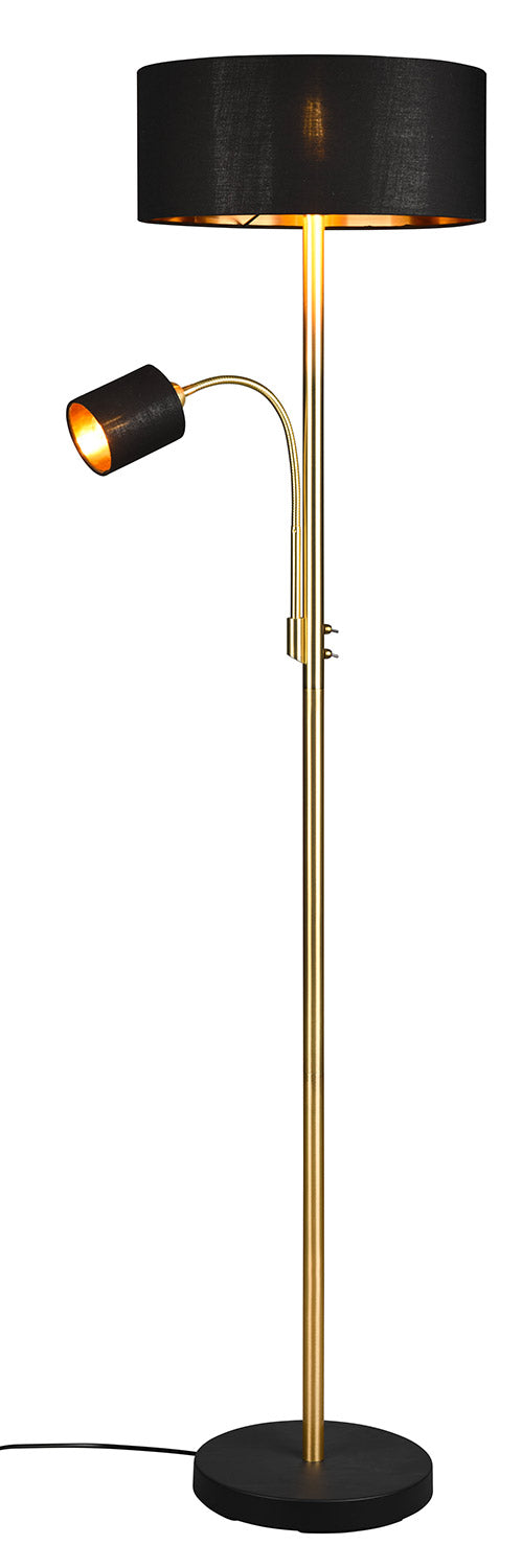 sconto Piantana da Interno Attacco E27 in Metallo Ottone Opaco