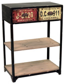 Scaffale 2 Cassetti 3 Ripiani in Legno Targa