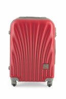 Trolley Valigia Bagaglio a Mano Rigida in ABS 4 Ruote Soriani Rossa