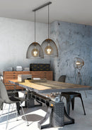 Piantana da Interno a LED in Metallo Nickel Opaco