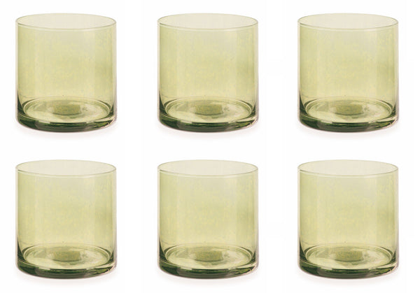 sconto Set de 6 verres Ø8,5x9 cm en verre VdE Tivoli 1996 Cala Jondal Jaune