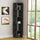 Bibliothèque d'angle 31,4x31,4x158,9 cm Plateau anthracite 5 étagères