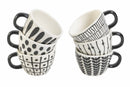 Set 6 Tazzine Caffè in Gres 90 ml Villa d'Este Home Tivoli Masai Black