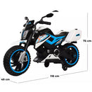 Moto Elettrica per Bambini 12V Motocross Enduro Blu