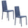 Set 2 sedie Imbottite 45x52x91 cm In Tessuto Savoy  Betty Plus Avio