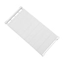 Mensola Estensibile per Armadi 35 x 72,5-125 cm Scaffale Salvaspazio in ABS Bianco