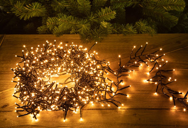 sconto Lumières de Noël 760 LED 7,6 mt Warm Classic en verre et plastique