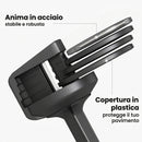 Set Manubri Regolabili 5 in 1 Quick-Dial 11 kg 39x14,5x14,5 cm in PP e Acciaio Nero      
