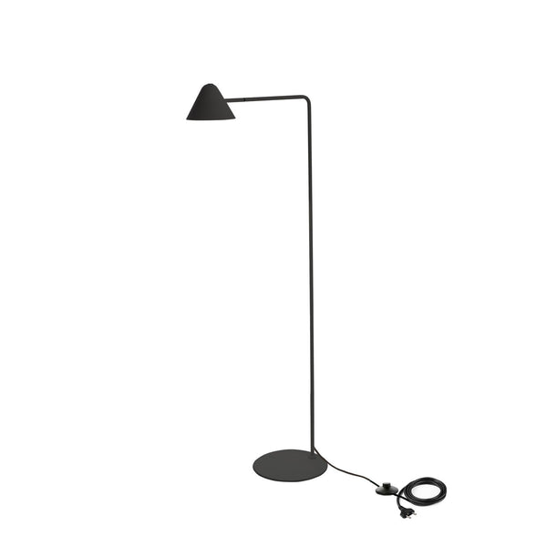 Lampada da Terra a LED 25x45,5xH129,5 cm in Metallo e Marmo Antares Nero acquista