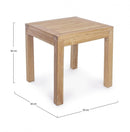 Tavolino 50x50x50h cm Quadro Teak