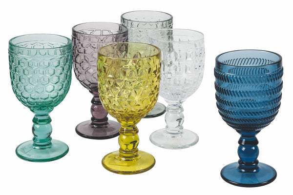 acquista Set de 6 Gobelets en Verre 280 ml Villa d'Este Home Tivoli Geometries