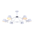 Lampadario Modern in Metallo Abigail Bianco